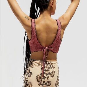 Urban Outfitters Serendipity Crochet Tie-Back Tank Top